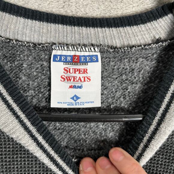 Vintage Iowa Hawkeyes Crewneck Jerzees Retro Y2K Sportswear 90s Streetwear Large - Picture 5 of 6